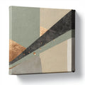 Canvas wall art featuring abstract geometric design 30 x 30 x 3cm